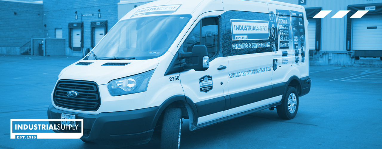 blog image of an industrial supply company delivery van