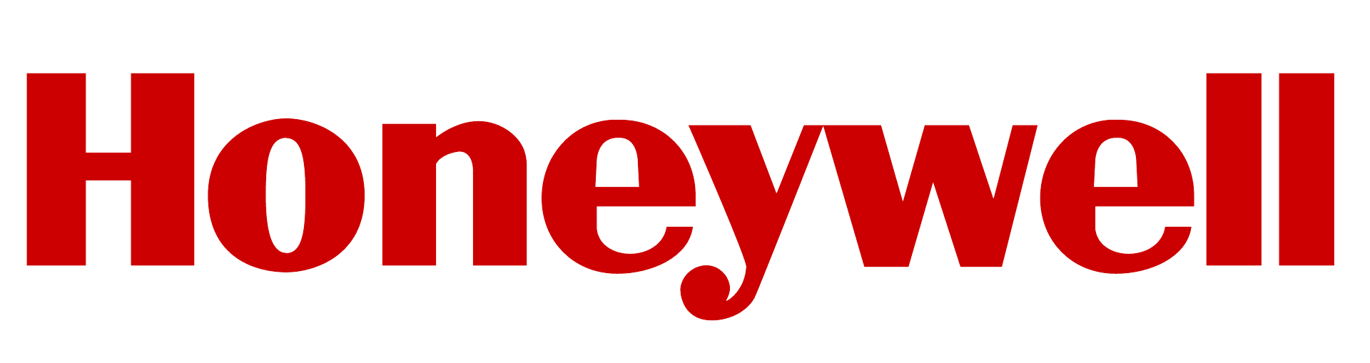 honeywell logo red type on a white background