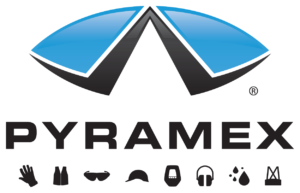 pyramex logo with srvice icons below